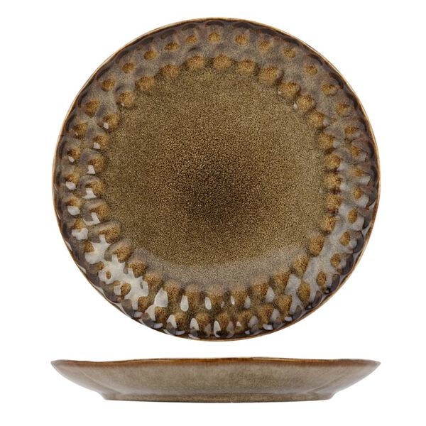Cosy & Trendy Dessertbord Araki Hazel 6 st &Oslash;21,5 cm bruin