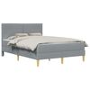 vidaXL Bedframe 140 x 190 cm Lichtgrijs