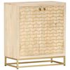 vidaXL Dressoir 60x30x70 cm massief mangohout goudkleurig