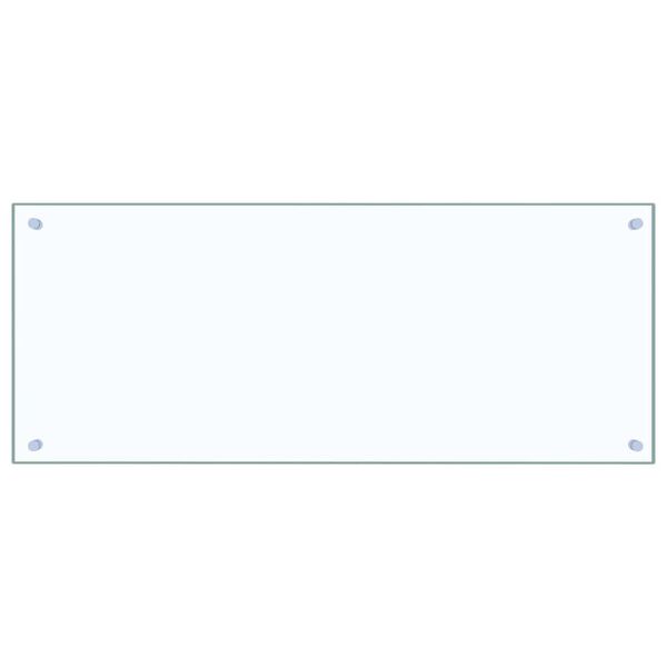 vidaXL Keuken Achterwand 2 pcs Doorzichtig 100 x 40 cm gehard glas