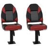 vidaXL Bootstoelen 2 st met poot 360&deg; draaibaar