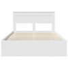 vidaXL Bedframe met hoofdeinde Wit 150 x 200 cm Massief grenenhout
