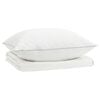vidaXL 90% ganzen dons dekbedset FULDA 2 pcs 135 x 200 cm Zomer Wit