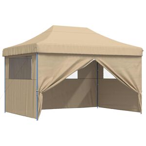 vidaXL Partytent 279 x 410 x 315 cm Beige Oxford Stof