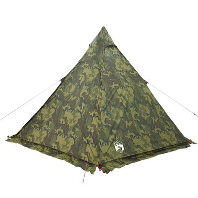 vidaXL Tipitent 6-persoons camouflage waterdicht