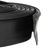 vidaXL Garage Deurafsluiting Zwart 52 x 2 mm 2,5 m PVC
