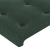 vidaXL Hoofdbord met randen 93x23x118/128 cm fluweel donkergroen