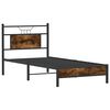 vidaXL Bedframe zonder matras hout gerookt eikenkleurig 80x200 cm