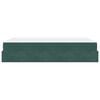 vidaXL Bedframe met matras met opslag Donkergroen 140 x 190 cm Fluweel