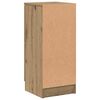 vidaXL Dressoirs 2 st 30x30x70 cm bewerkt hout artisanaal eikenkleur