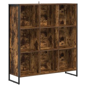 vidaXL Boekenkast Rook Eik 99,5 x 30 x 108 cm Bewerkt hout