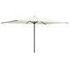 vidaXL Tuinparasol 200 x 300 cm Polyester Rechthoekig Cr&egrave;mekleurig