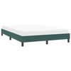 vidaXL Bedframe zonder matras 160x210 cm fluweel donkergroen