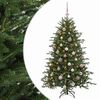 vidaXL Kunstkerstboom met kerstbal 120 cm 150 LED's Warmwit