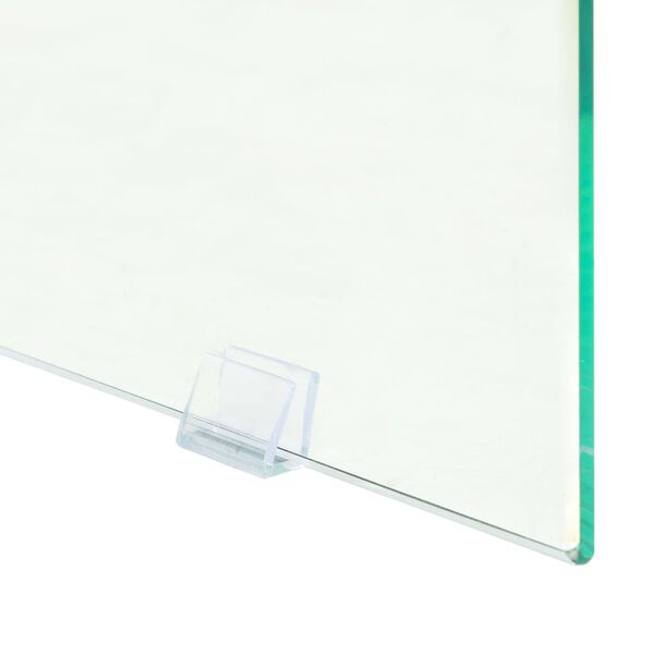 vidaXL Wandtafel 120x30x76 cm MDF en glas eikenkleur