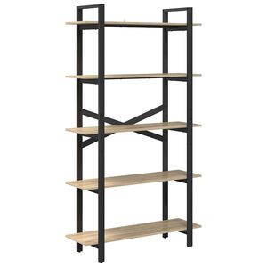vidaXL Boekenkast Sonoma Eiken 100 x 33,5 x 178 cm Bewerkt hout
