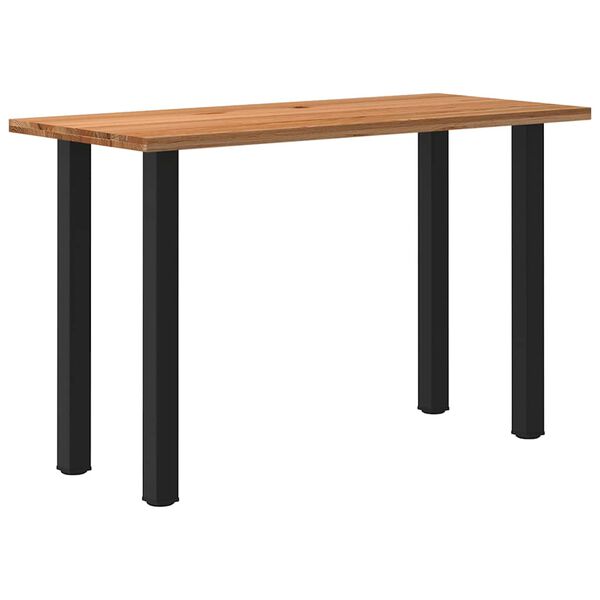 vidaXL Bartafel rechthoekig 180x80x112 cm massief eikenhout lichtbruin