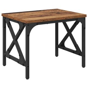 vidaXL Printerstand Oud hout 40 x 30 x 31 cm Bewerkt hout