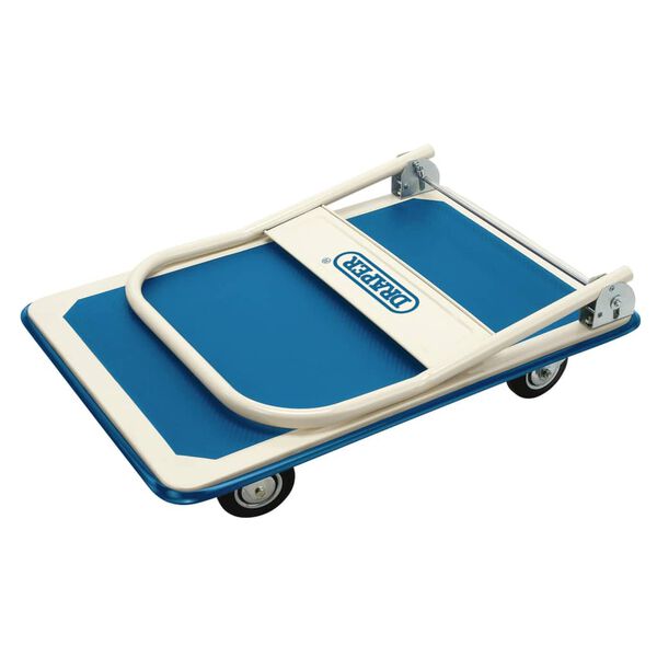 Draper Tools Platformwagen inklapbaar handvat 90x60x85 cm blauw wit