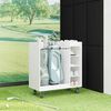 vidaXL Golfkast met wiel Effen Wit 90 x 45 x 98 cm
