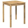 vidaXL Tuindiner tafel Wit 60 x 60,5 x 75 cm Massief Acaciahout