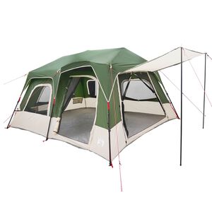 vidaXL Directe Tent 8-persoons Groen 185T Polyester met PU Coating