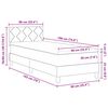 vidaXL Boxspringbed met matras met hoofdeinde Zwart 90 x 190 cm Stof
