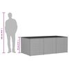 vidaXL Tuinbox 984 L poly rattan gemengd beige