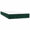 vidaXL Boxspring met matras fluweel donkergroen 80x200 cm