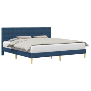 vidaXL Bedframe met hoofdeinde Blauw 180 x 200 cm Stof