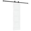 vidaXL Schuifdeur ORKDAL 61 x 198,5 cm Bewerkt hout Wit en zwart