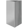 vidaXL Plantenbak driehoek 50x43x75 cm gegalvaniseerd staal