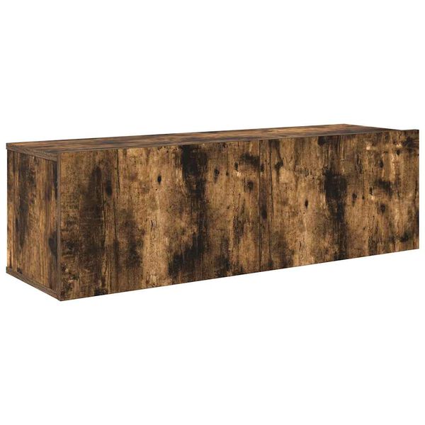 vidaXL 7-delige Tv-meubelset bewerkt hout gerookt eikenkleurig