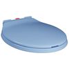 vidaXL Toiletbril soft-close en quick-release ovaal blauw