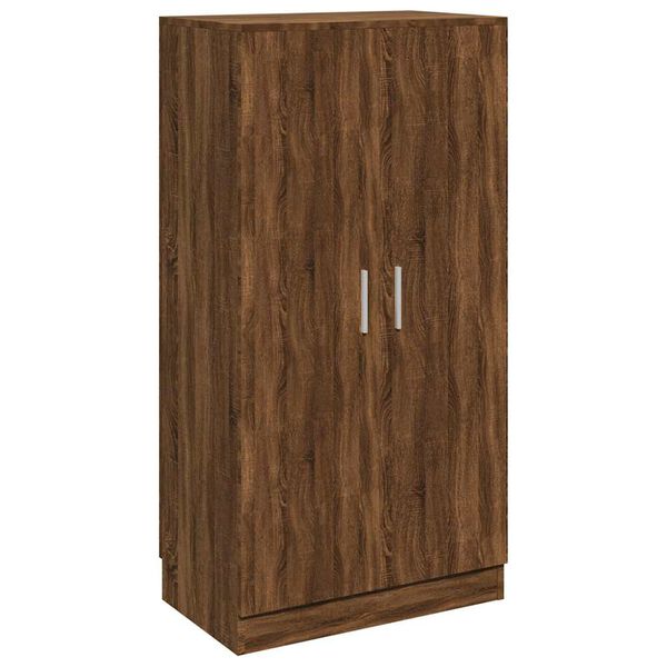 vidaXL Schoenenkast 55x35x108 cm bewerkt hout bruin eikenkleur