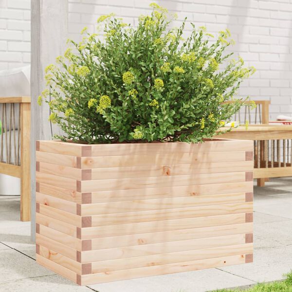 vidaXL Plantenbak 70x40x45,5 cm massief grenenhout