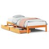 vidaXL Bedframe met lades massief grenenhout wasbruin 75x190 cm