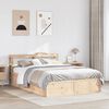 vidaXL Bedframe met hoofdbord massief grenenhout 120x190 cm