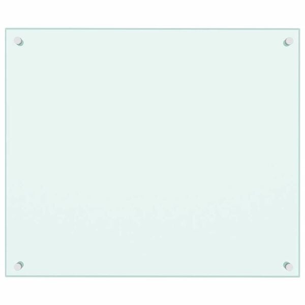 vidaXL Spatschermen keuken 2 st 70x60 cm gehard glas wit