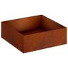 vidaXL Plantenbak Roestkleurig 40 x 40 x 20 cm weervast staal