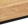 vidaXL Eettafel 110x55x75 cm massief ruw mangohout en ijzer
