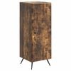 vidaXL Dressoir Gerookt eiken 33 x 34,5 x 90 cm Bewerkt hout