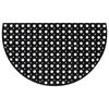 vidaXL Deurmat halfrond 45x75 cm rubber