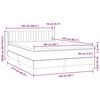 vidaXL Boxspring met matras fluweel donkergroen 160x210 cm