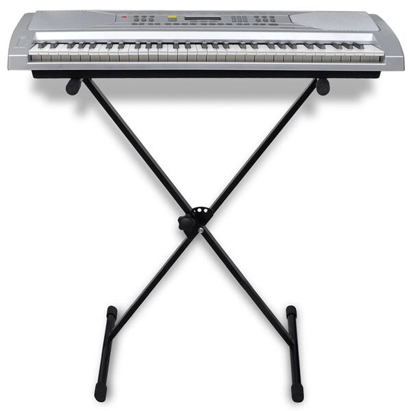 vidaXL Elektrisch keyboard 61 toetsen met standaard