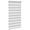 vidaXL Zebra rolgordijn 90x150 cm stofbreedte 85,9 cm lichtgrijs