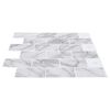vidaXL Subway Tegel 10 pcs Wit Marmer 30,5 x 30,5 cm
