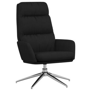 vidaXL Relaxstoel stof zwart