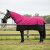 vidaXL Paardendeken Roze en Zwart 75 cm Polyester