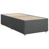 vidaXL Boxspring met matras stof donkergrijs 100x200 cm